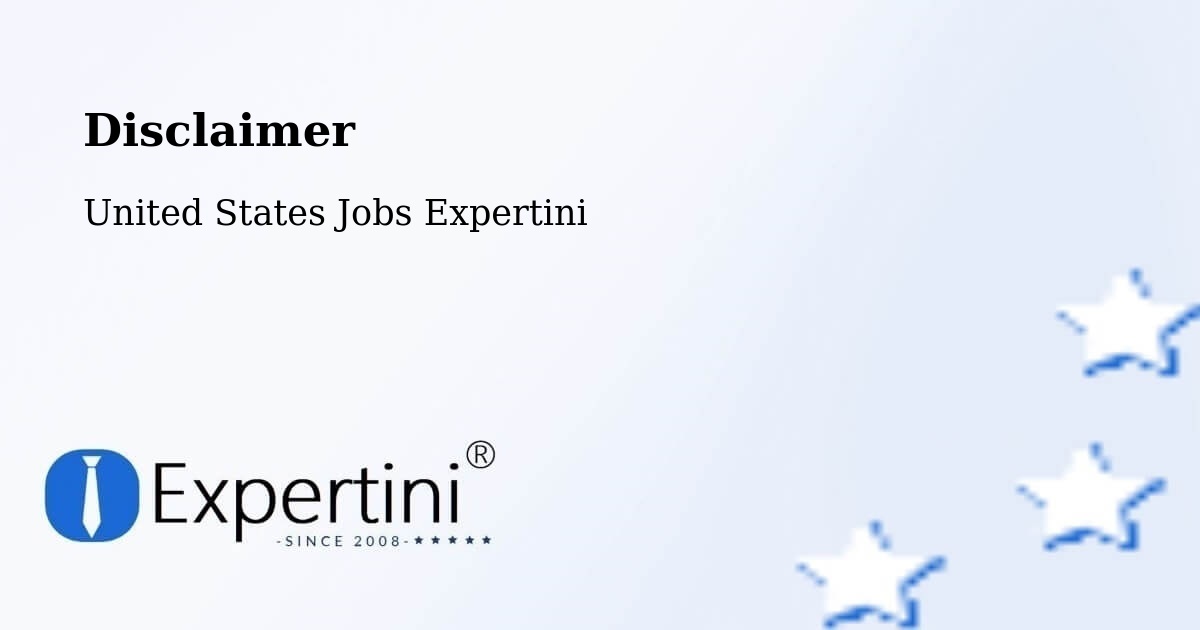 Disclaimer – Chicago - United States Jobs Expertini